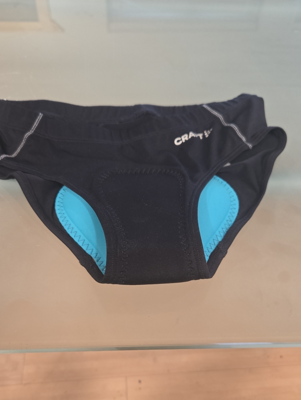 Craft Black Swim Women's Brief with Aqua Contrast